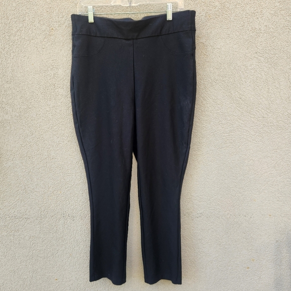 Honeylove Pants - HONEYLOVE Women's Pants Plus Size 1X Black Stretch Comfort Elastic Waist